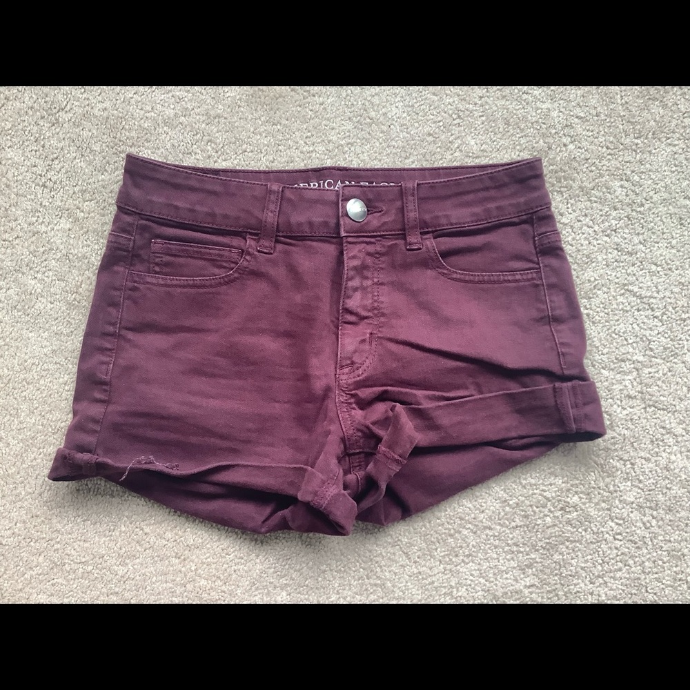 American Eagle sz 4 hi-rise super stretch shorts